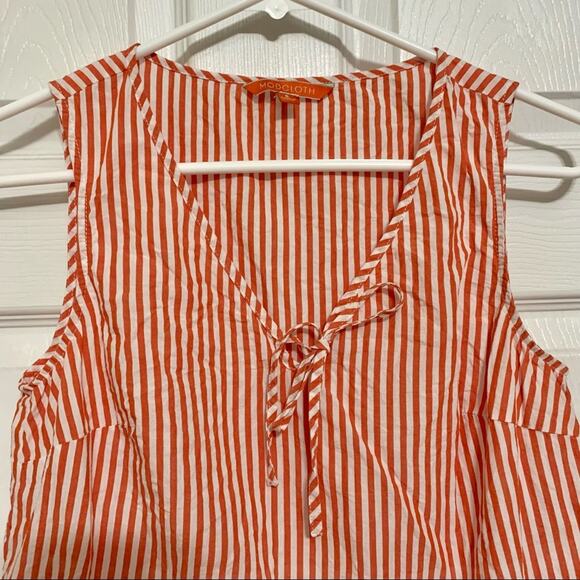 ModCloth Optimistic Essence striped peplum top - Picture 3 of 11